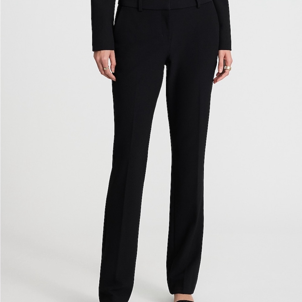 Express Editor Women's Black Mid-rise Bootcut Pants